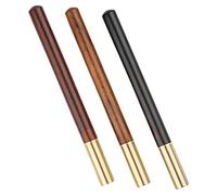 HOMSFOU 3 Piezas Bolígrafos de Gel Multifunción Metálicos para Oficina y Negocios Diseño Antideslizante Portátil Escritura Diaria Ligera y Duradera Conjunto de Regalo Retro Exclusivo