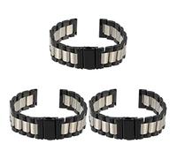 HOMSFOU 3 Piezas Muestra Correas De Reloj De Reemplazo Reloj Inteligente Para Reemplazo De Banda Bandas Para Hombres Relojes De Pulsera Para Muñequeras Acero Inoxidable