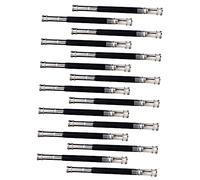 HOMSFOU 3 Series Alargador De Lápices Inoxidable Doble Soporte Extensible Para Lápices Cortos Y Portátil Para Escritorio Y Oficina 15 Piezas X 3