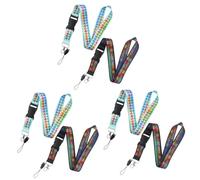 HOMSFOU 3 Series Cadenas Decorativas Para Teléfonos Móviles De Lanyards Multifuncionales Correas Prácticas Para Claves Y Teléfonos Diseño De Tabla Periódica Y De Usar 2 Piezas X 3