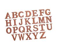 HOMSFOU 3 Series Letras De Madera Recortes De Letras Muro Pequeño Cortar Letras Artesanía Junta Carta Creativa Alfabeto Artesanal De Bricolaje Coffee 26 Piezas X 3