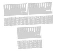 HOMSFOU 3 Series Regla De Plantilla De Crecimiento Creciente Vivero Plantillas Calcomanías De Pared Para Habitaciones De Altura Muro El Plastico 7 Piezas*3