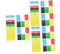 HOMSFOU 3 Series Soporte De Insignia Vertical Para Tarjetas De Identificación Porta Credenciales Para Médicos Enfermeras Y Estudiantes Pvc Y Portátil Para 30 Piezas*3
