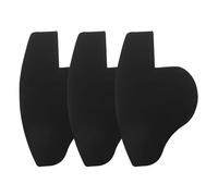 HOMSFOU 3 Tarjetas Aplicadoras Negras para Mejorar Línea del Cabello y Forma de Barba en Hombres, Plantilla Guía para Esculpir Barba y Línea de Pelo, Herramienta Práctica para Peluquería