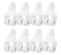 HOMSFOU 30 Ganchos para Riel de Cortina Abs Cuentas de PVC, 30 Unidades, Rodillos Nano Silenciosos para Barra de Cortina, Accesorios de Alta Resistencia para Hogar, Restaurante y Hotel