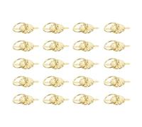 HOMSFOU 30 mini manijas para joyero, elegantes pomos para duraderos y resistentes para armarios y cajas, color amarillo, diseño multifuncional