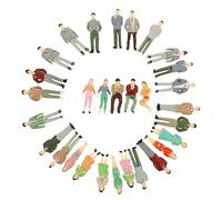 HOMSFOU 30 Piezas Miniaturas de Personas de Color para Decoración de y Maquetas Figuras de Personajes DIY para Proyectos Escolares y Modelismo Arquitectónico