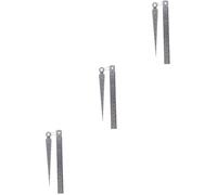 HOMSFOU 3juegos Regla Inoxidable De Medidor De Profundidad y Separación Herramienta De Medición Portátil Adecuada Para Ingeniería y Bricolaje