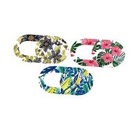 HOMSFOU 3piezas Cobertura de Privacidad para Cámara Web Deslizables para Portátil Tableta Cubierta de Privacidad para Lente Diseño Floral