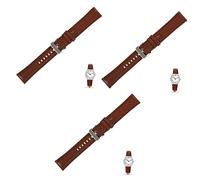 HOMSFOU 3piezas Correa De Reloj De Piel Verdadera De Banda De Reemplazo Para y Watch Resistente y Elegante Accesorio Para Uso Diario y Ocasiones Especiales