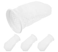 HOMSFOU 4 Calcetines Filtrantes para Acuario 10 Cm Diseño Panal 3D, Filtro para Peceras y Estanques, Repuesto para Filtro Interno, Suministro Eficaz para Limpieza de Agua