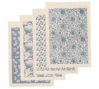 HOMSFOU 4 Hojas Papel de Transferencia de Cerámica de Alta Temperatura de Calcas de Diseño Chino para Manualidades Diy y Esmalte para Decoración de Cerámica