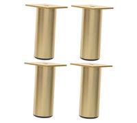 HOMSFOU 4 Patas Redondas De Aleación De Aluminio para Muebles Gabinetes Escritorios Sofás Patas De Repuesto para Mesas Sillas Armarios Camas Suministros De Reparación