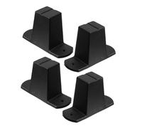 HOMSFOU 4 Piezas Accesorios Protectores de Equipaje Almohadillas para pies Pernos de reemplazo de Equipaje de plástico Equipo de Viaje Protective Foot Studs Black