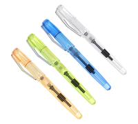 HOMSFOU 4 Piezas Bolígrafo de Recargable con Pincel para Caligrafía Estación de Estudiantes Suave y Control Preciso Color Aleatorio