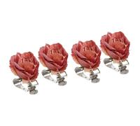 HOMSFOU 4 piezas de hebilla de cortina clip de flores alzapaños para cortinas y tapices, decoración de ventanas para el hogar y el hotel, fácil de usar sin herramientas