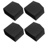 HOMSFOU 4 Piezas Fundas Antideslizantes para Pies de Escalera de Goma Duradera Protectores de Patas para Escalera Telescópica Accesorios de Repuesto para Seguridad y Aislamiento para