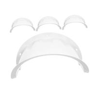 HOMSFOU 4 Piezas Protectora de la cámara Impermeable de la cámara Exterior protección contra la Lluvia de polivinilo Blanco