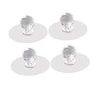 HOMSFOU 4 Piezas Tiradores Adhesivos Para Armarios Sin Taladro Manijas De Gabinete Auto Adhesivas Para Cocina Baño Dormitorio Y Oficina