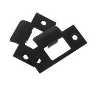 HOMSFOU 4 Piezas Tope De Perno De Acero Inoxidable Placa De Refuerzo De Puerta Kit De Instalación De Cerrojo Para Refuerzo De Puerta De Entrada Placa De Cerrojo De Acero Inoxidable Para Se