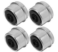 HOMSFOU 4 Tapas Antipolvo con Tapón de Goma para Cojinetes de Rueda de Remolque y Ajuste Seguro para Cubos de Eje de 2,72 Pulgadas, Ideales para Autocaravanas y Embarcaciones