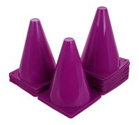HOMSFOU 40 Piezas Cono de Entrenamiento de Plástico Púrpura | Equipo Portátil para Agilidad, Marcado de Campo, Uso Interior y Exterior, Atletas y Programas Escolares