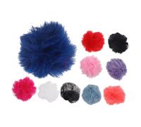 HOMSFOU 40 Piezas Cubierta Del Micrófono Parabrisas Peludo Manguito De Viento De Micrófono De Solapa Cubierta De Viento Para Micrófono De Solapa Accesorios Lavalier Felpa
