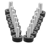 HOMSFOU 40 Piezas Tornillos Ajustables De Cabeza De Niveladores Aplicables para Muebles Pies Estabilizantes para Mesas y Bancos De Trabajo Almohadillas Antideslizantes para Superficies