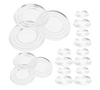 HOMSFOU 40 Unidades Almohadillas Versátiles y Duraderas Antideslizantes Transparentes de PVC para Muebles y Mesas de para Uso en Hogar y Oficina