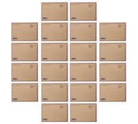 HOMSFOU 48 piezas Papeles de Carta Retro y Sobres Vintage de Papel Kraft para Correspondencia y Tarjetas de Felicitación con Diseño de Borde Decorativo y Paquete Listo para Regalo