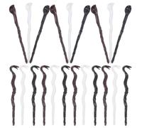 HOMSFOU 48 Piezas Varita de Apoyo Decorativa de Plástico Diseño Único de Cabeza de Serpiente para Cosplay y Decoración Versátil en Halloween y Fiestas