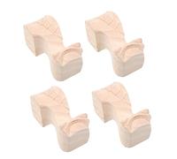 HOMSFOU 4piezas Patas De Madera Reutilizables para Sillas Sofás TV Muebles Suministros Hogar