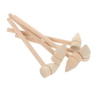 HOMSFOU 5 mini mazos de madera pequeños de superficie lisa bloques de construcción seguros para montar martillos para juegos educativos y actividades de golpeo