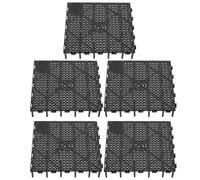 HOMSFOU 5 Paneles Divisor para Filtro de Fondo de Acuario, Placa Divisoria de Plástico Negro para Pecera, Separador Ajustable para Tanque de Peces, Adecuado para Acuarios Marinos