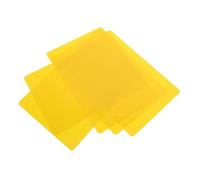 HOMSFOU 5 Piezas Almohadilla de Tinta Amarilla, Almohadilla para Uniformidad de Tinta, Plástico, 21x18,5x0,1cm, para Impresión en Bloque, para Impresión Manual Estudios Proyectos