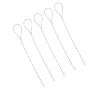 HOMSFOU 5 piezas Cuerda de Pestillo de Puerta Inoxidable Ajustable de Cable de Seguridad para Puertas Metal Resistente la y de Instalar