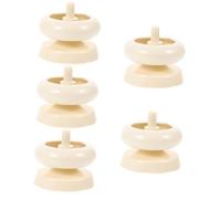 HOMSFOU 5 Piezas Mini Cuenco de Abalorios de Plástico para Diy Herramienta de Bricolaje para Manualidades Spinner de Abalorios para Collares y Pulseras para Creación de Joyas