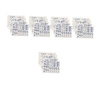 HOMSFOU 5 Series Papel De Transferencia De Cerámica Profesional De Decoración De Arcilla Calcomanías Cerámica De Temperatura De Flores 4 Hojas X 5