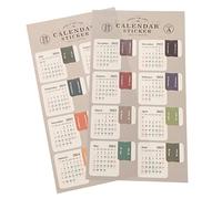 HOMSFOU 5 Stickers de Planificadores Etiquetas Índice Mensual Adhesivos para Notas y de Mes