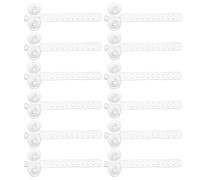 HOMSFOU 50 Piezas Abrazaderas con Ventosa para Tubos de Aire en Acuarios, Fijación Segura y Compatibilidad Amplia, Material Plástico Blanco para Peceras y Tanques
