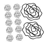 HOMSFOU 50 piezas Clips Creativos de Papel Forma de Rosa Sujetapapeles Metálicos Decorativos para Organización de Oficina Escuela y Marcadores de Página Originales Paquete