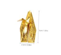 HOMSFOU 50 Piezas Origami Crane Decor Pearlescent Paper Cranes Handfolded Hanging Mobile For Weddings Showers Nursery Room Decorations