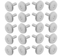 HOMSFOU 50 Piezas Patas Niveladoras Ajustables para Muebles, Patas de Mesa M8x20 de Hierro Base, Pies de Plástico para Nivelar Sillas y Gabinetes, Soportes Resistentes Reutilizable