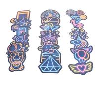 HOMSFOU 50 Piezas Pegatinas Neón para Laptop Skate Equipaje Resistentes y Adhesivas Decoración Personalizada para Adultos y Graffiti Portátil