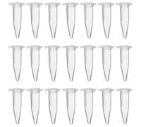 HOMSFOU 500 Unidades Tubo de Centrífuga de Plástico Transparente con Tapa, Capacidad 1.5ml, a Prueba de Fugas y Ligero, Adecuado para Química Clínica y Equipos Hospitalarios
