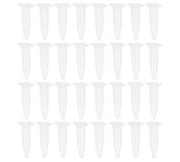 HOMSFOU 500 Unidades Tubo de Plástico Transparente de 1.5ml con Tapa Adjunta y Fondo Cónico, Graduado Prueba de Fugas para Biología Molecular y Bioquímica