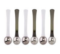 HOMSFOU 6 Aplicadores Masajeadores para Crema de Ojos Varilla de Aleación de Zinc, 6 Piezas (3 3 Verde Oscuro), Herramienta para Masaje Ocular y Reducción de Ojeras, Uso Facial y Cuidado