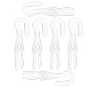 HOMSFOU 6 Ganchos de Punta para Varilla Ciega de Persianas, Gancho de Repuesto de Plástico Resistente, Conector para Varilla de Inclinación, Piezas de Repuesto para Persianas Verticales,