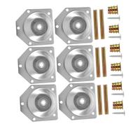 HOMSFOU 6 Juegos Extensores de Patas para Muebles con Tornillos y Tuercas Conectores de Hierro para Sofás Camas y Sillas Ajustables y Resistentes para Elevar Altura