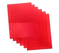 HOMSFOU 6 Láminas de Filtros de Luz para Aula, Geles Ligeros de PVC Transparente Rojo, Multicolor Educativo, Filtro para Fotografía, Mejora Lectura y Filtración Óptica
